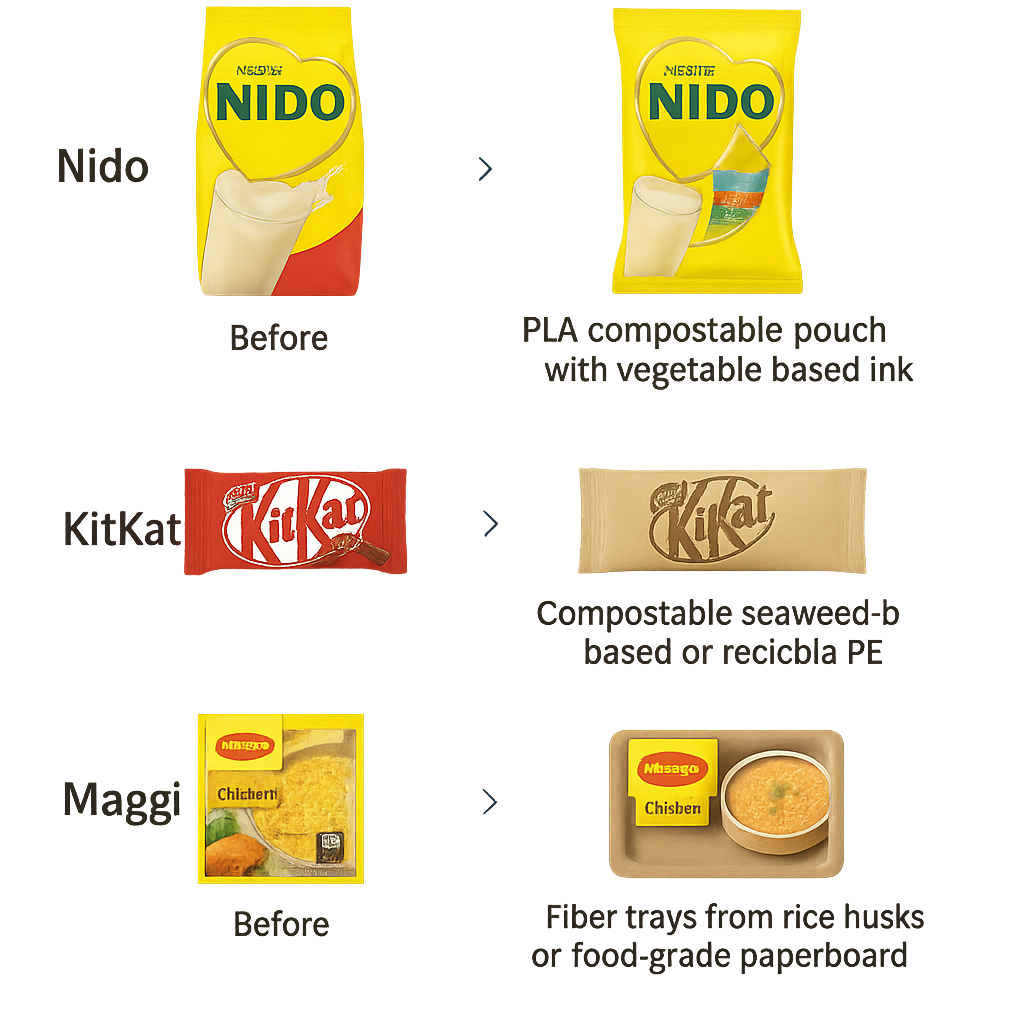 Real packaging examples